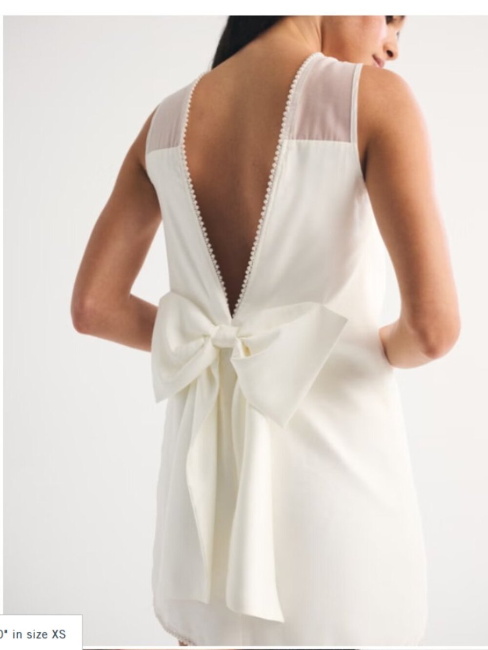 Bow-Back Mini Dres